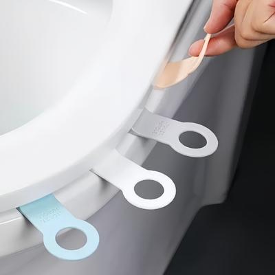 2pcs Strong Suction Cup Bracket Silicone Toilet Lapper Household Daily Necessities Ring Handle Lifter  Toilet Lid Handle Home