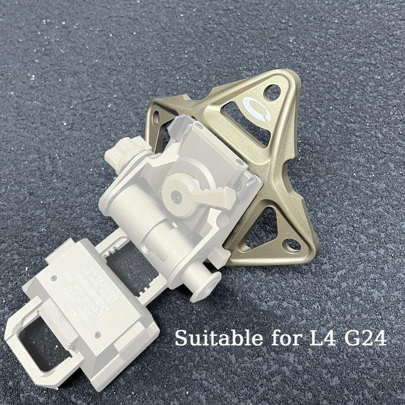 Tactical Helmet Frame Mount NVG Shroud Adapter 3 Hole Skeleton ARC Rail Lightweight Aluminum for FAST MICH Helmet