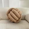 Nordic Wool Ball Pillow With Knitted Texture For Home Decor And Lounge Comfort