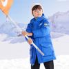 Nike Kapuzen-Daunenjacke Bequem Warm Mittellang Logoprint Kinderjacken Türkisblau NY2342002GS-002