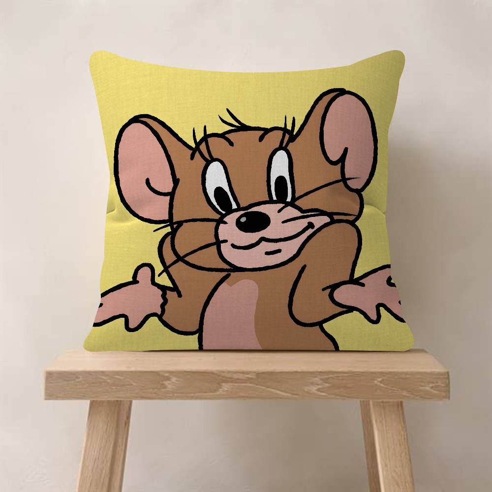 T-Tom And Jerry Personalized Cushion Cover Decorative Pillow Sofa Home Decor Case Pillow Cases