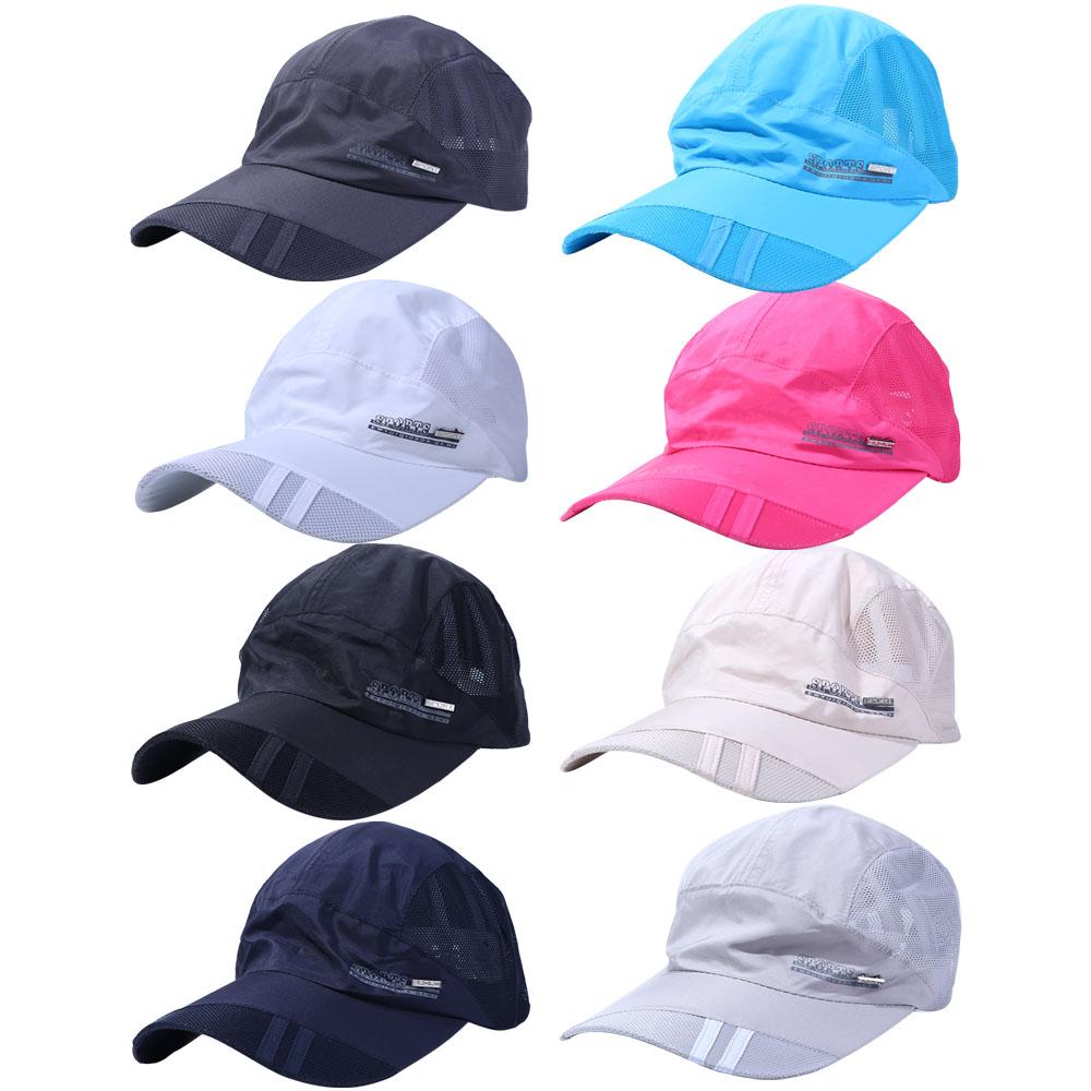 Korean Style Sport Cap Summer Adjustable Visor Cap Baseball Hat Quick Dry Mesh Cap Mesh Caps