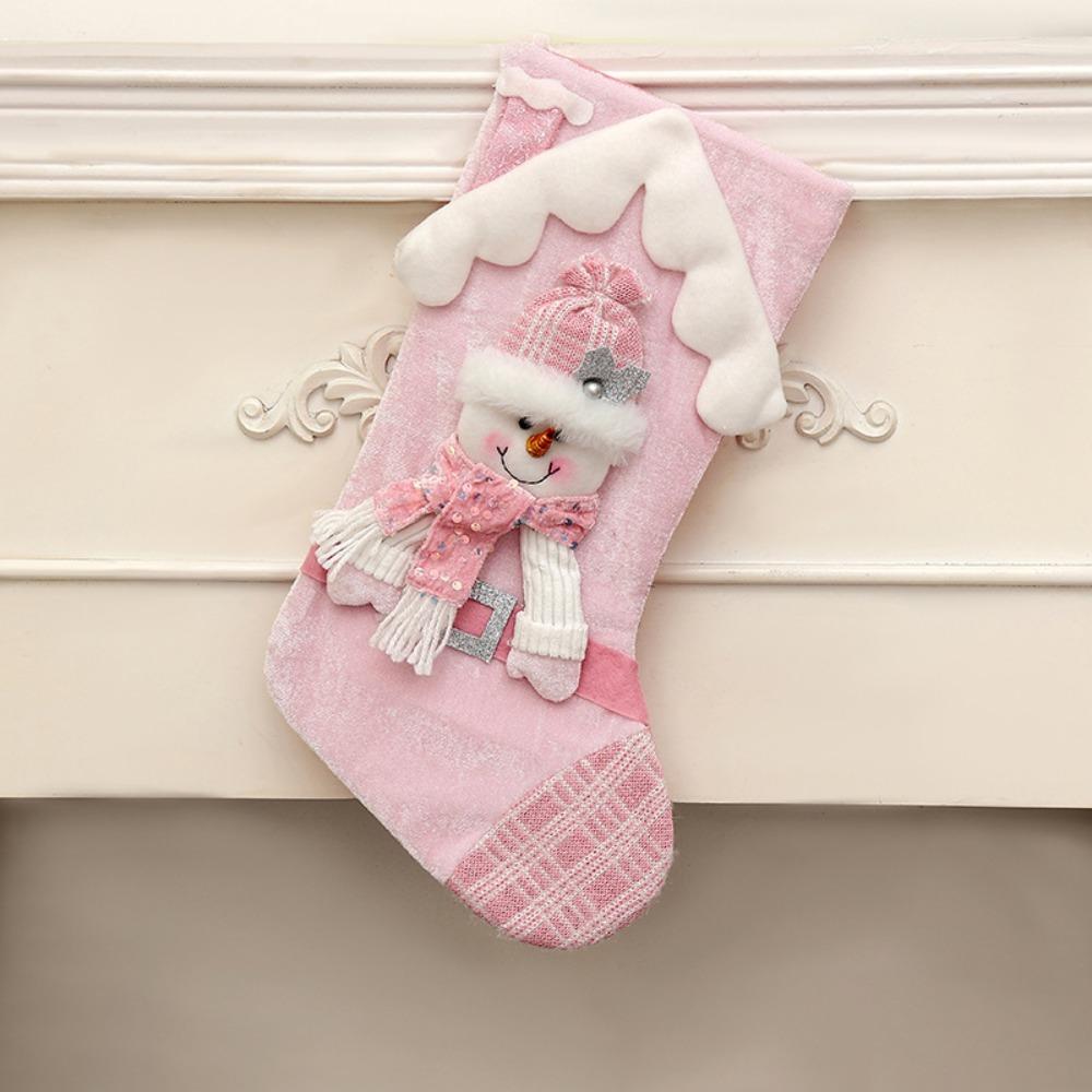 

Santa Claus New Year s Eve Decorations Santa Doll Design Christmas Socks Children Style 2