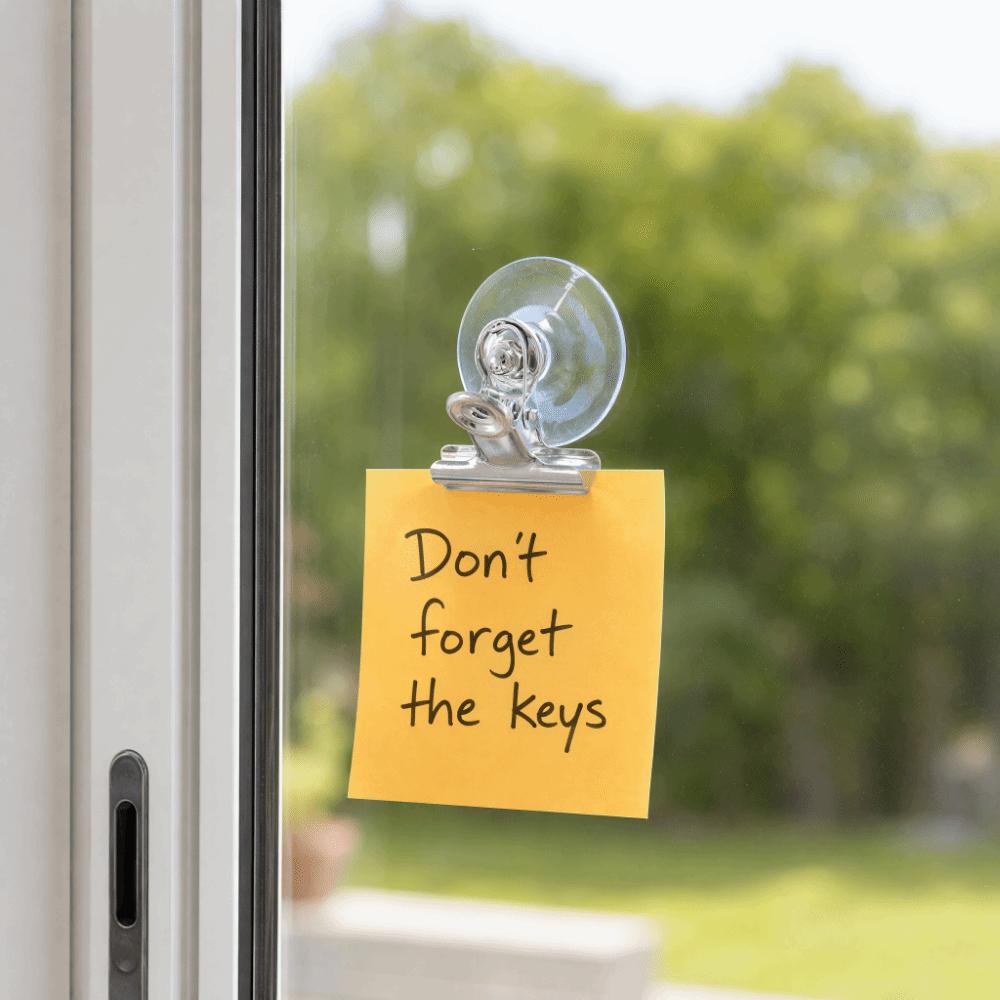 4Pcs Transparent Suction Cup Clip Detachable No Drilling Windshield Ticket Clip Reusable Multi-function Recipe Holders Holder