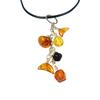 Necklace On a String with an Amber Pendant - Baltic Amber Collier