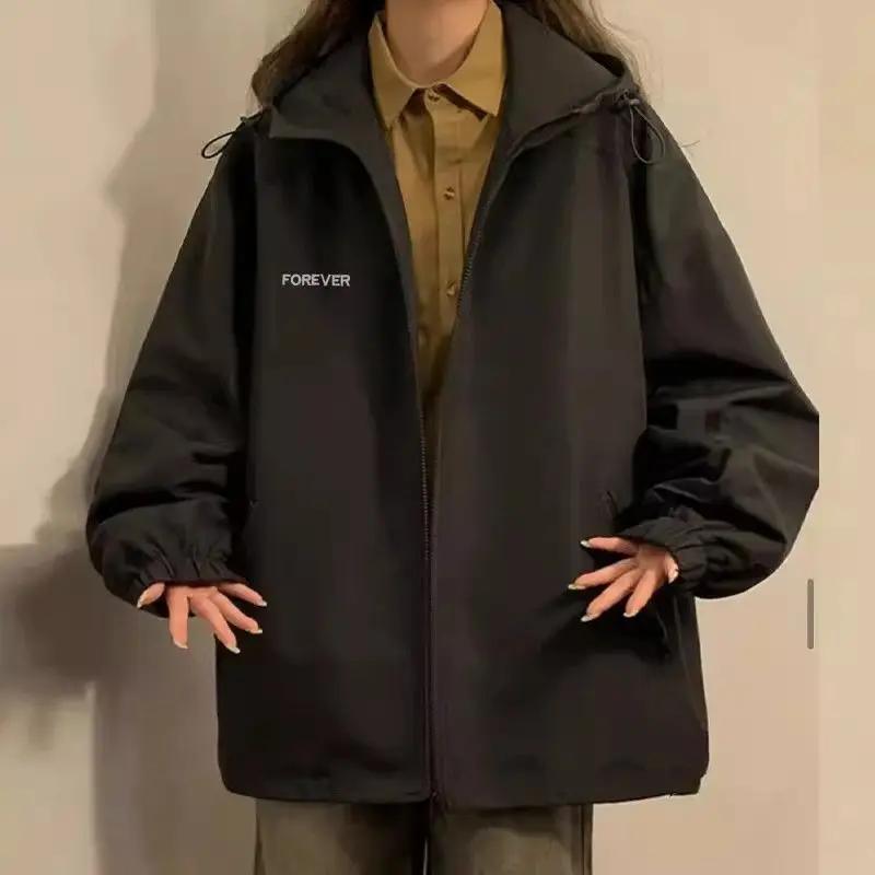 Kapuzenjacke Lässig Locker Outdoor 2025 Herbst Neu Retro Amerikanisch