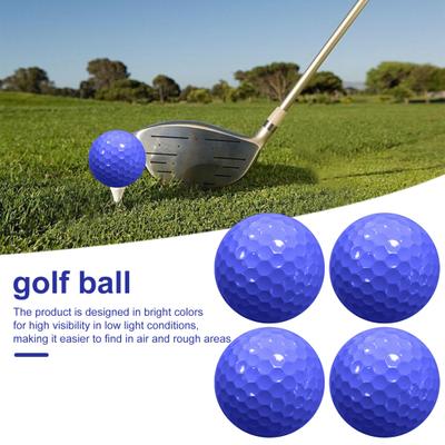 4er-Pack Schaumstoff-Golfbälle, Übungsgolfbälle, realistisches Gefühl, begrenzte Flugbahn, Trainings-Sportball, elastische Schaumstoffbälle für den Innen- und Außenbereich