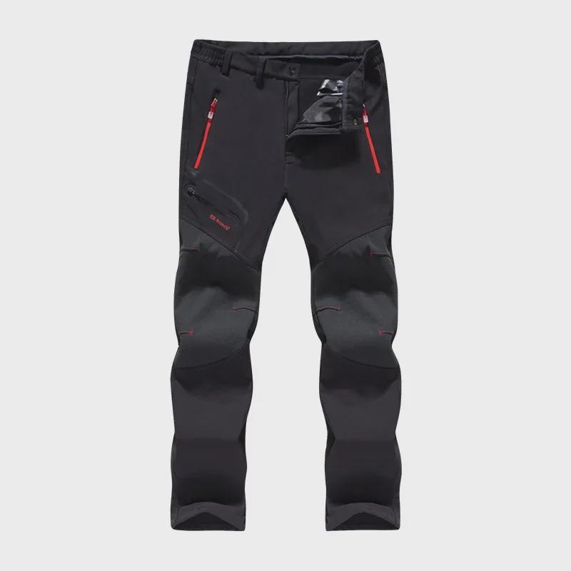 Unisex Winter Fleece-Lined Windproof & Waterproof Mountaineering Ski Pants