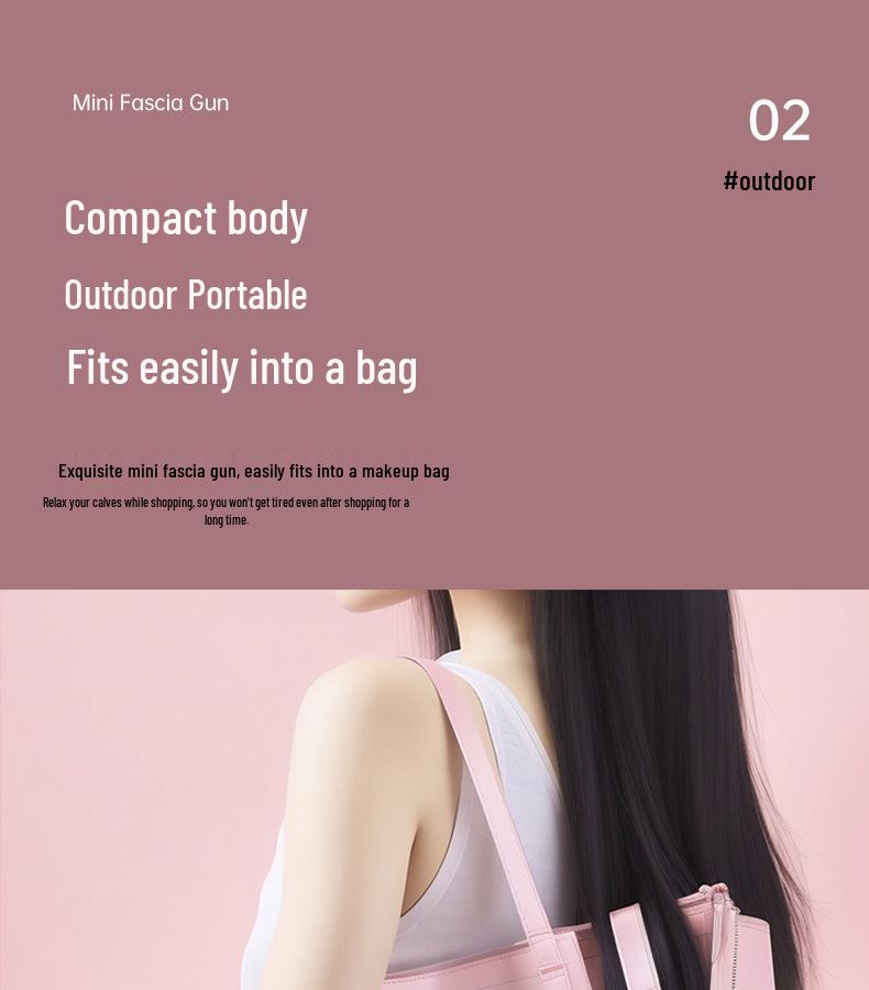Mini Portable Full Body Percussion Massager with Multi-Gear Settings