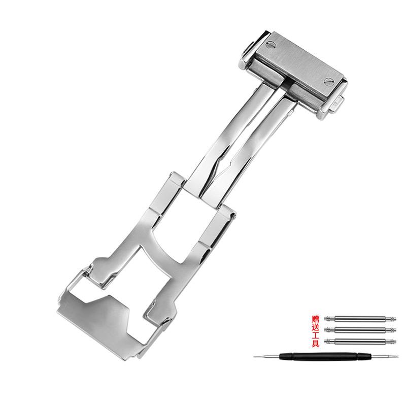 

22mm Solid Stainless Steel Clasp Folding Buckle with Tools Silver For Hublot Big Bang Watch Men s Silicone Leather Strap Buckle 22mm серебряный
