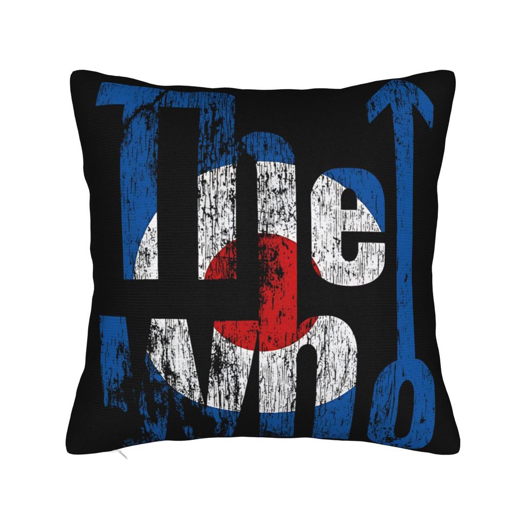 The Who Rock Band Fans Gift Printed Pillowcases Cushion Cover  Throw Pillow Cover Soft and Sweet Home Decor Square Multi Size