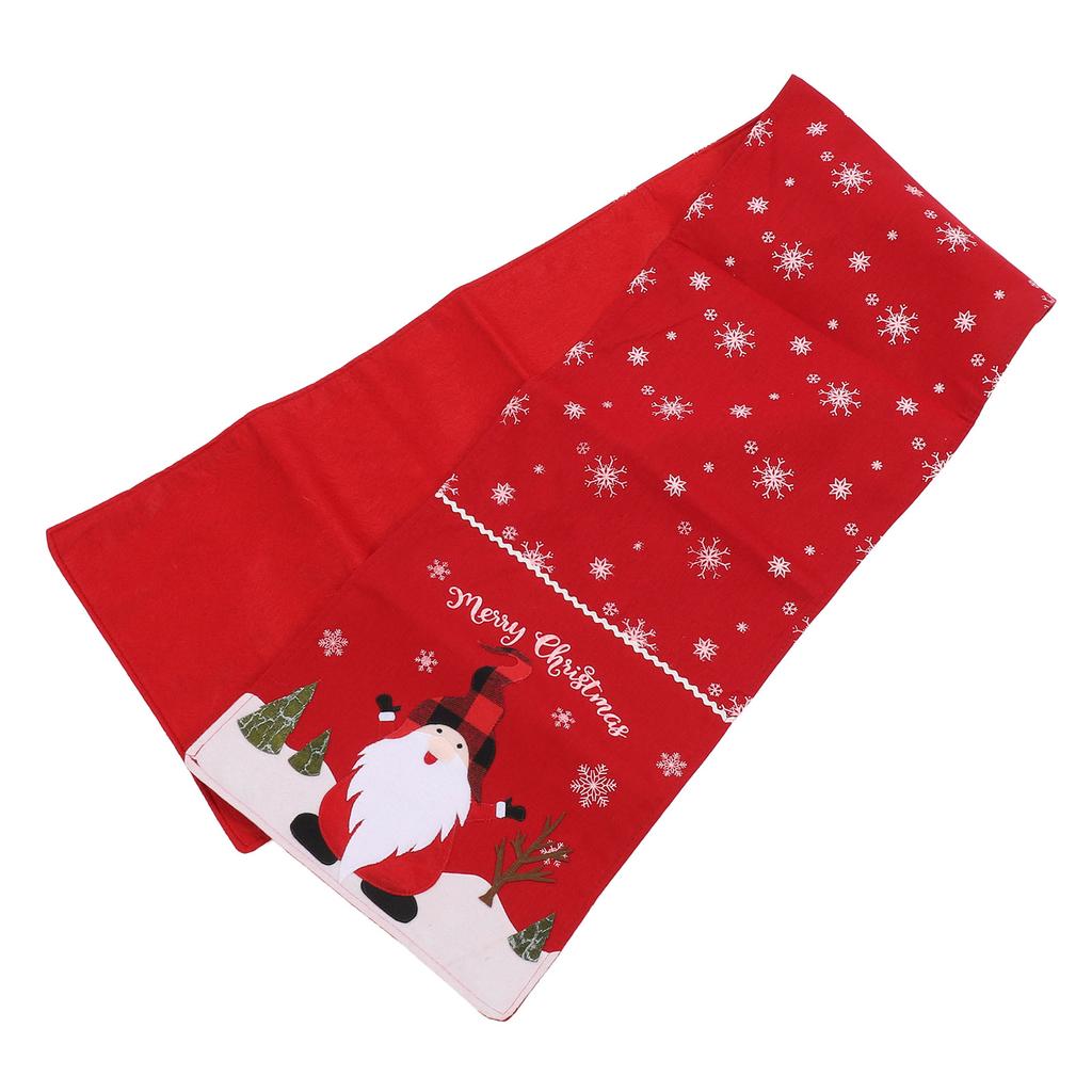 Xmas Table Runner Washable Xmas Dining Table Decoration Xmas Table Flag for Weddings Banquets Celebr