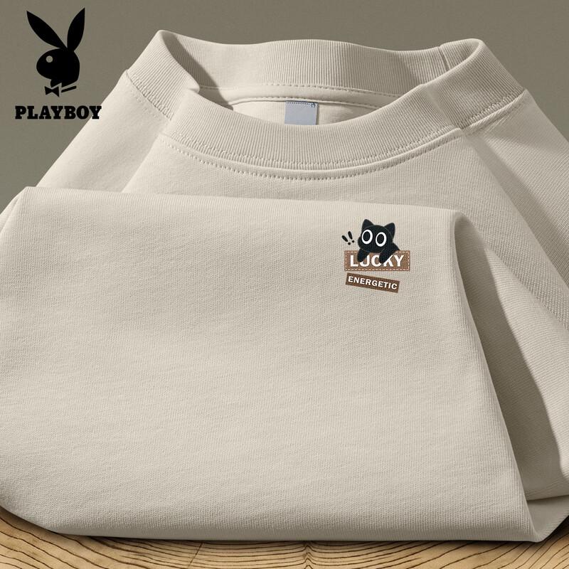 

Playboy Men s Lucky Cat Graphic Cotton T-Shirt 2XL