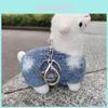 Adorable Cute Alpaca Plush Keychain Soft Animal Doll Decoration For Bags