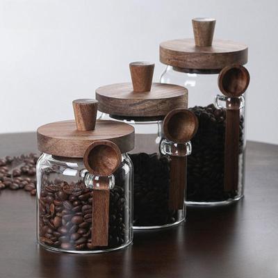 High Borosilicate Glass Kitchen Storage Jar for Grains and Snacks