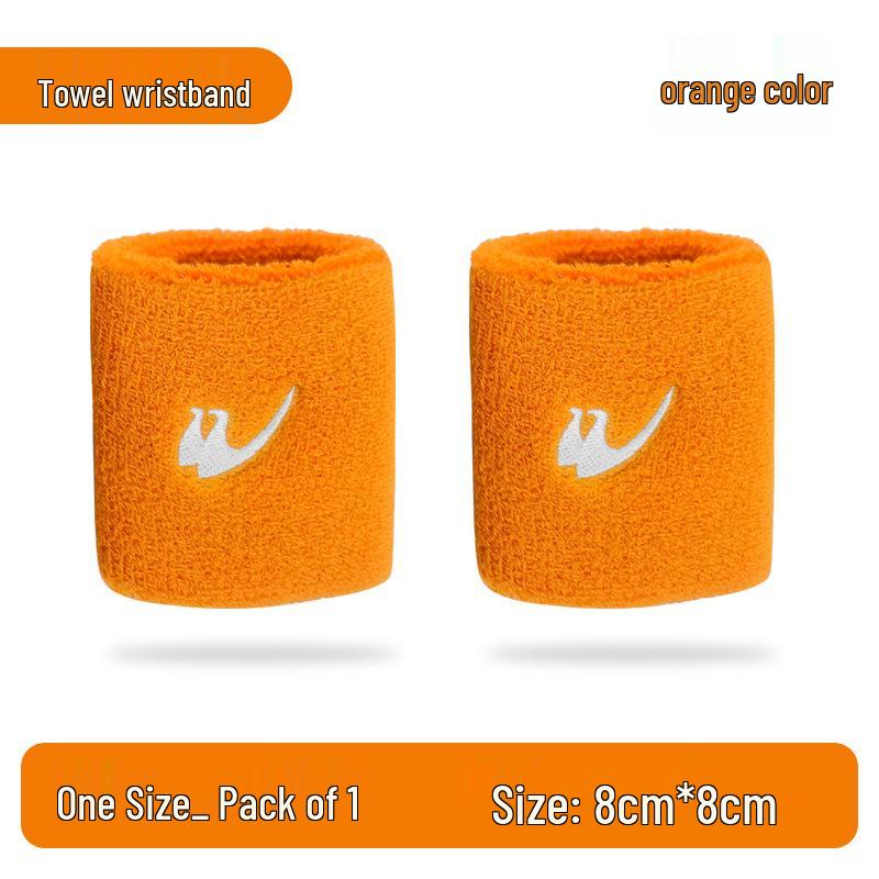 

Double-Sided Terry Sweat-Absorbing Wristbands for Sports: Basketball, Tennis, Badminton & Fitness 8x8cm, One Pair