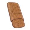 Cigar Holder Case Artificial Leather Portable Durable Elegant 3 Finger Cigar Box for Travel Outdoor