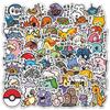 10/30/56pcs Cute Anime  Stickers Cartoon Pikachu Decal DIY Laptop Phone Case Water Bottle Car Graffiti Decoration Sticker