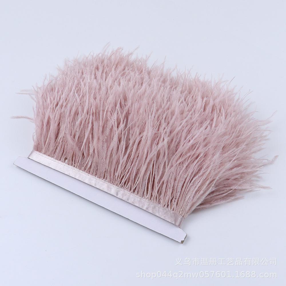 8-10Cm Ostrich Hair Cloth Edge Various Colors Optional Feather Lace Clothing Earrings Diy Decoration