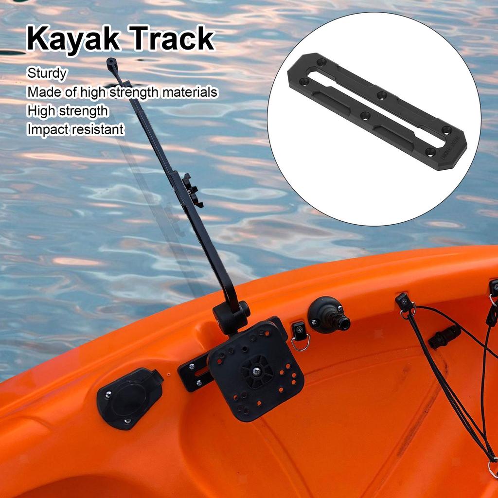 Yak Outdoors YKZ-47 Durable Abs Kayak Accessories-New Rail Track Mount for Lakes & Rivers