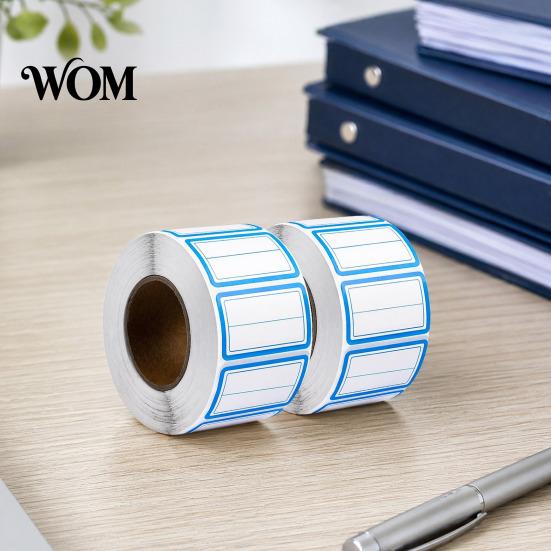 No Residue Labels 500 Pcs Label Stickers, Color Coding Self-Adhesive Name Tags, Waterproof Tags Removable for Handwriting File Folders, Price Shelves
