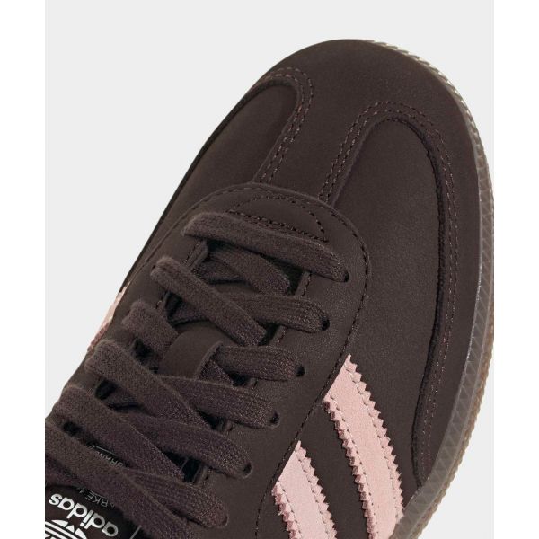 adidas Samba OG Aurora Coffee Sandy Pink White Women Sneakers Brown Footwear-White IH9166