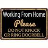 Vintage Metal Tin Sign Home Office Door Wall Decor Plaque