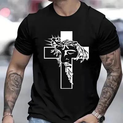 Y2k T-shirts for Men Clothes Short Sleeve T-shirts for Men Women's Tops Woman Jesus Saved My Life Unisex Oversized T-shirt Tops