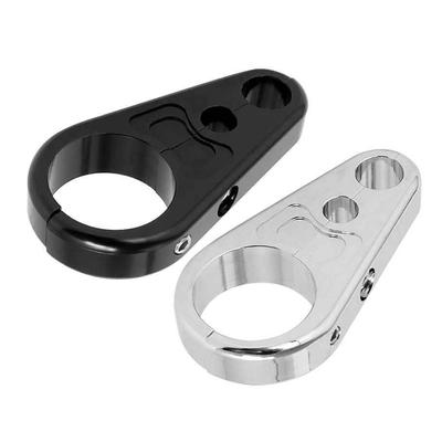 25MM Gidon Fren Kelepçesi Çift Delikli Debriyaj Kablo Klipsi Kablolama Destek Adaptörü Sabit Klipsler Harley Motosiklet Aksesuarları İçin