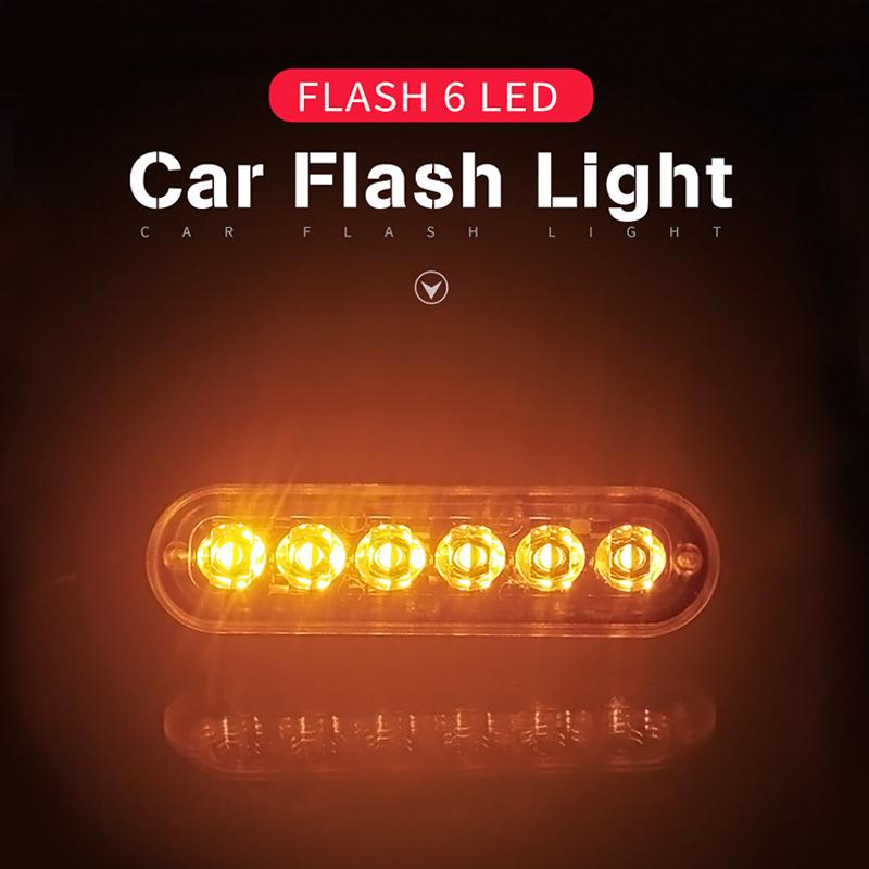 Buy 6Led Ambulance Police Light 12V24V 18W Car Flashing Light Firemen Strobe Warning Light