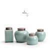 Nanshan Xiansheng 'First Sight Green Mountain' Square Ceramic Tea Caddy