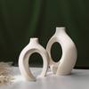 Nordic Ceramic White Vase Ins Style Creative Flowerpot Flower Arrangement Simple High Sense Wholesale European Entry Lux