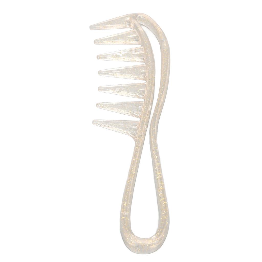 10pcs Wide Tooth Comb Ergonomic Handle Portable Plastic Detangling Comb for Men Women Hair Styling