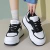 Damen Plateau Sneaker Lässig Mode Outdoor Schuhe Schnürschuhe Atmungsaktive Sportschuhe Hohe Qualität Laufschuhe Tennisschuhe 35-40