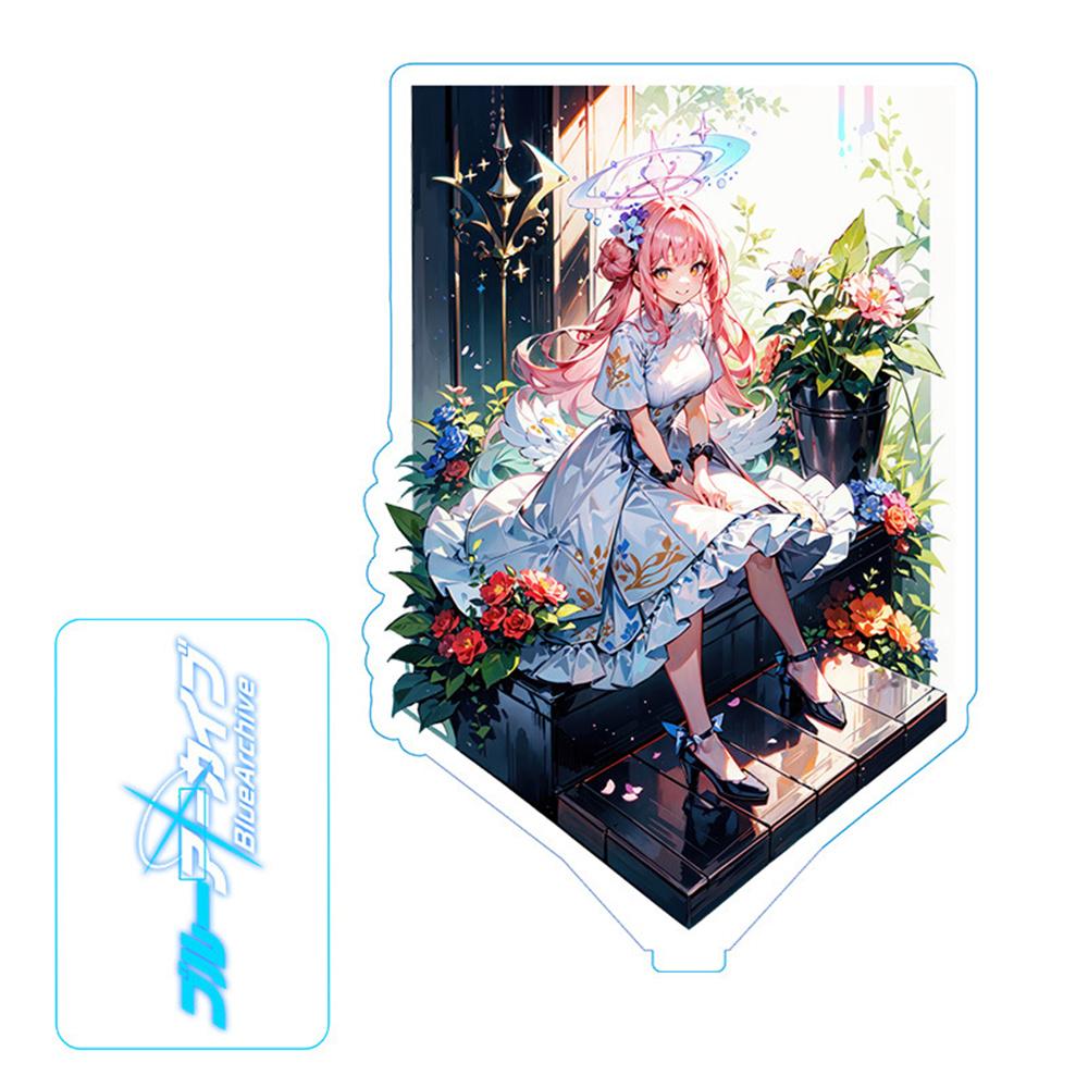 Hot Anime Blue Archive Takanashi Hoshino Cosplay Game Acrylic Action Figure Stand Model Toy Decor Prop Fans Collection Gift