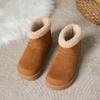 Fashion Women Ankle Snow Boots Suede Flats Platform Warm Winter Shoes 2025 Fashion New Casual Woman Sneakers Fur Cozy Zapatillas Mujer