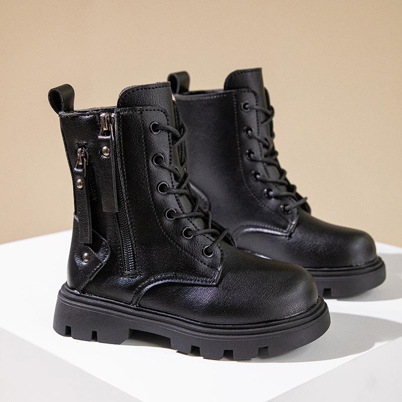 Mädchenstiefel Kinderschuhe Neuer Stil Niedrige Stiefel Rutschfeste Schuhe Einzelne Stiefel