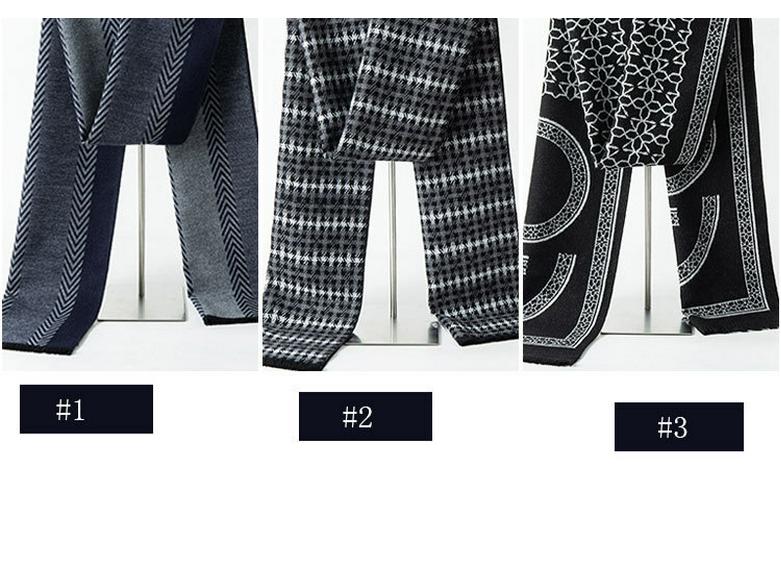 Klassischer gestreifter Herrenschal – europäischer und amerikanischer Stil, perfektes Geschenk für den Freund, für Business und Freizeit