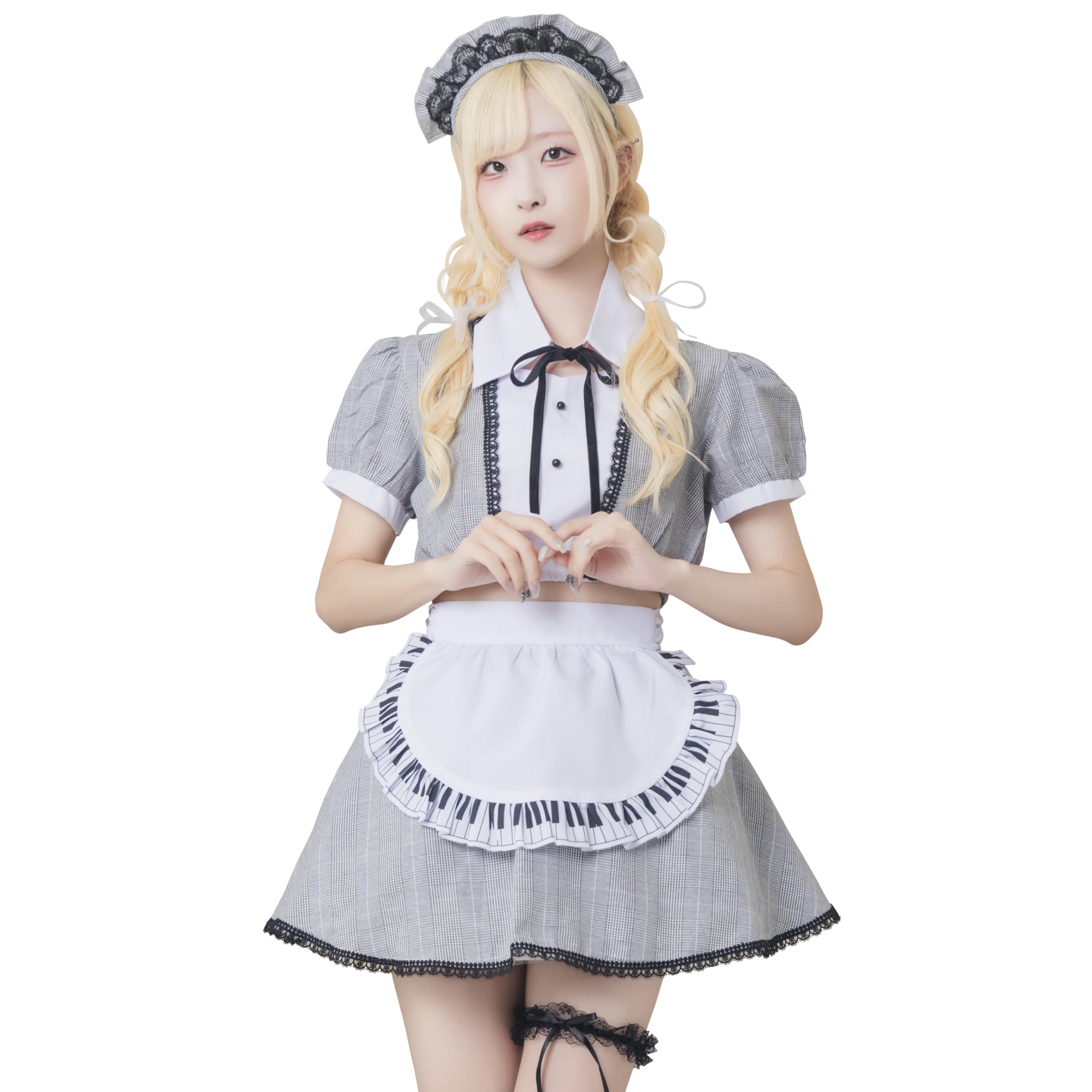 Clearstone Лирическая Палитра Косплей Хэллоуин Фортепиано Горничная JamsCollection Женский Черный