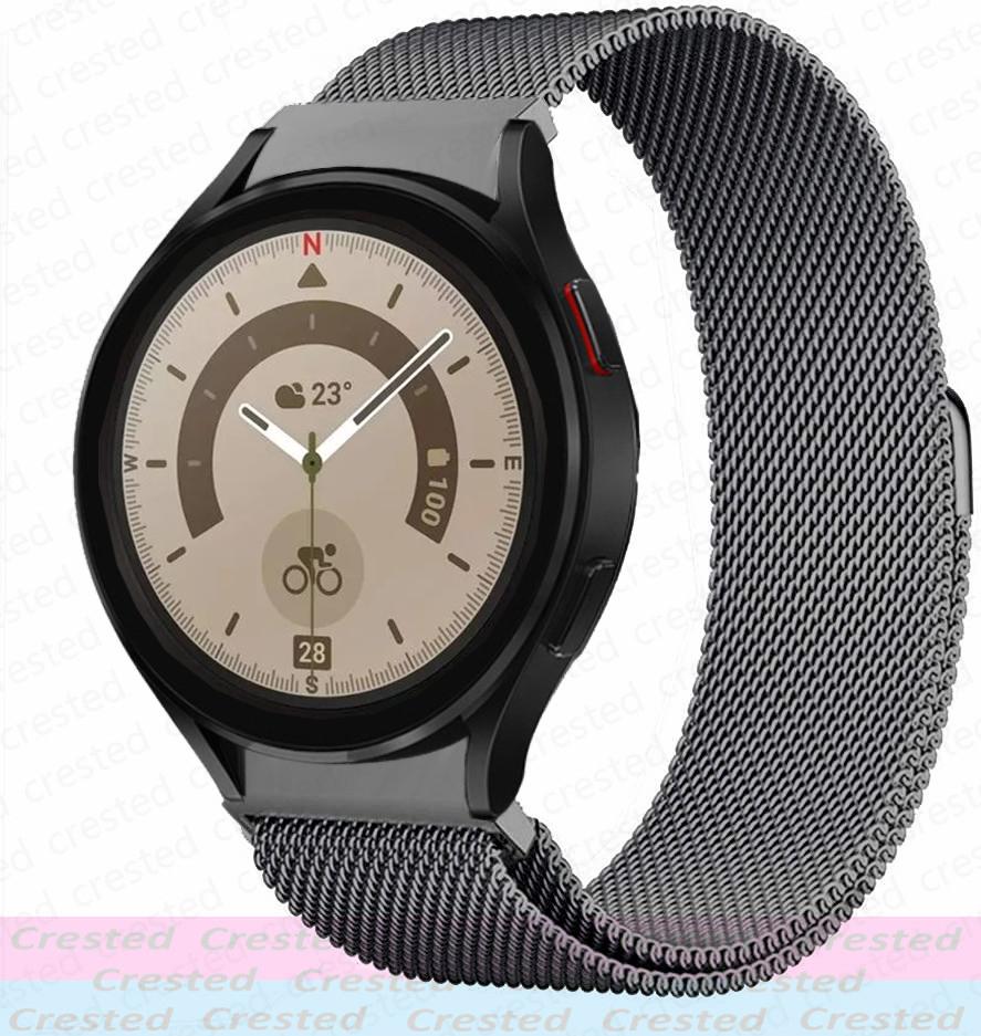 Milanese Loop Strap For Samsung Galaxy Watch 5/6/4 Classic/44mm 40mm 46mm No Gaps Metal Bracelet Galaxy Watch 5 pro 45mm Band