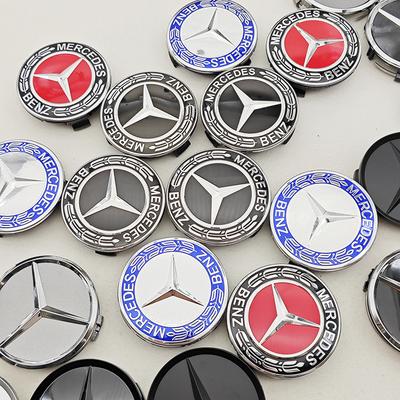 4pcs 75mm Car Wheel Center Caps Rims Hub Caps For Mercedes Benz W204 205 A B C E S CLA CLK ML GLK GLA GLB GLC CLA Accessories