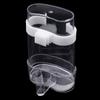 2 Stück 13cm Vogel-Futterbox Transparente Vogel-Wasser-Futterbox Haken Vogelkäfig Hängender Futterspender Papageien Tauben Vögel Futterwerkzeuge