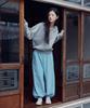 Okkitteu Fleece Balloon Jogger Pants Sky Blue