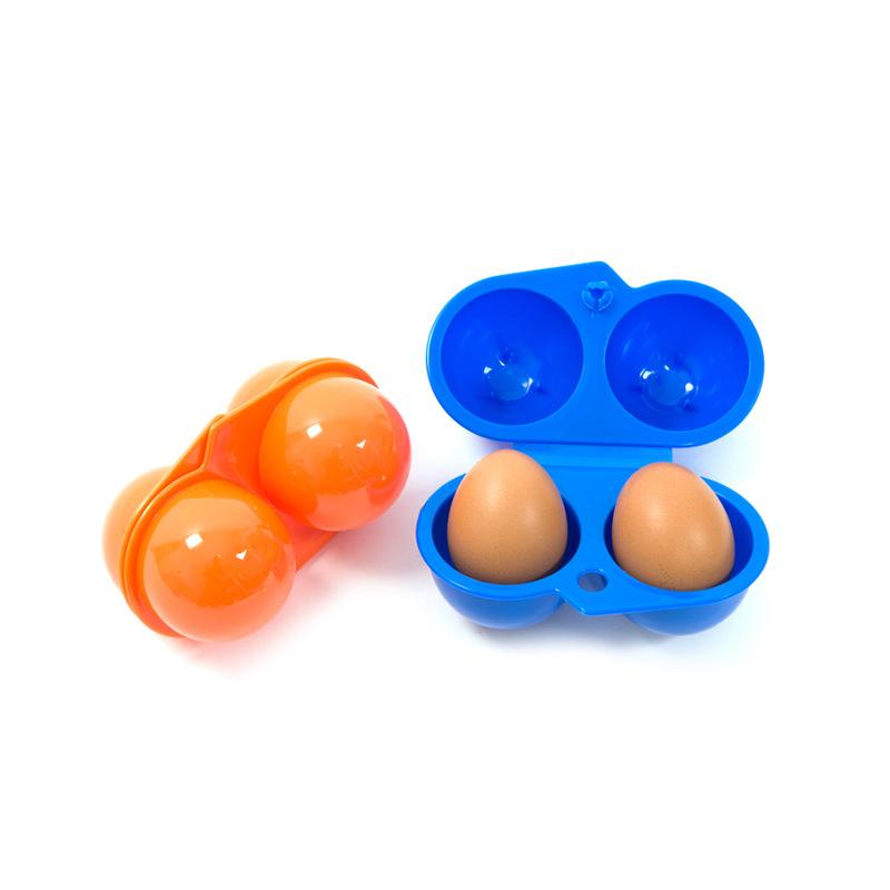 6 Grids Portable Egg Storage Box Container Plastic Egg Holder For Outdoor Camping Picnic Eggs Box Case Kitchen Organizer