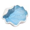 Shell Jewelry Tray, Ceramic Compact Storage Dish, Durable Scratch-Resistant Organizer, for Rings Earrings Necklaces Bracelets Watches
