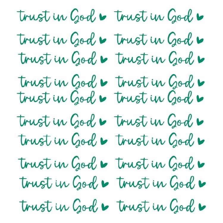 20pcs Trust In God Mirror Decals Spiritual Car Window Stickers Trust In God Rearviews Decals Car Spare for Car Mirrors