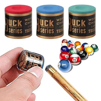 2Pcs No-slip Billiard Chalks Pool Cue Stick Chalk Snooker Easy Powder Billiard Chalk Pool Accessories Blue Green Red