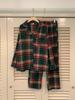 Couples' Matching Plaid Pajamas: Winter Long Sleeve & Pants Set for Indoor/Outdoor Wear