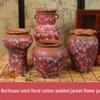 Hand-Painted Terracotta Flower Pots - Breathable Red Clay, Unglazed, Large Diameter, Creative Folk-Inspired Vases for Green Plants.