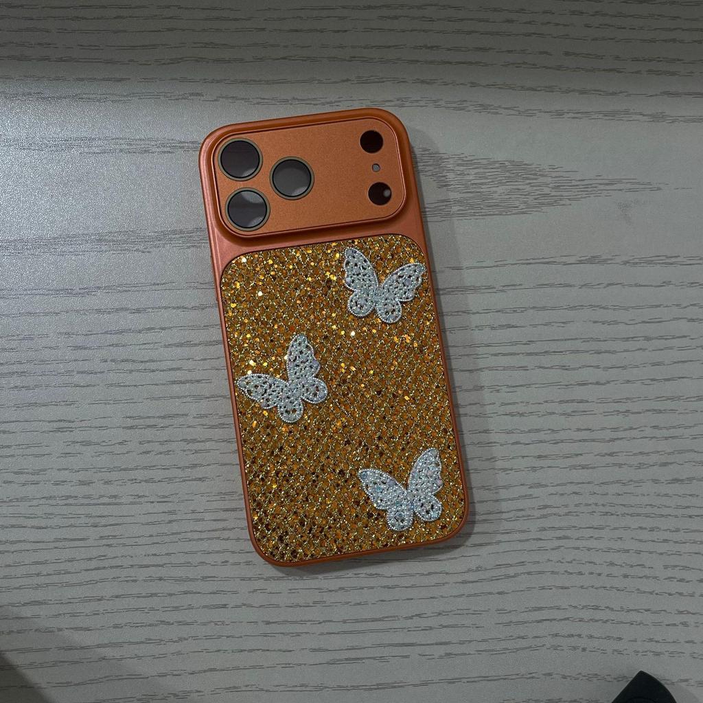 Korean Style High-End Sparkly Bow Case for iPhone 17 Pro Max and Apple 16 & 15 Models.